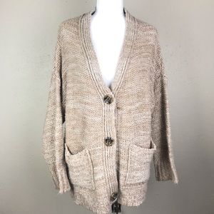 Papaya 3 button up boyfriend Cardigan